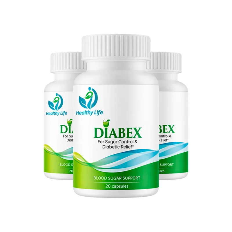 Diabex ক্যাপসুলের তিনটি বোতল